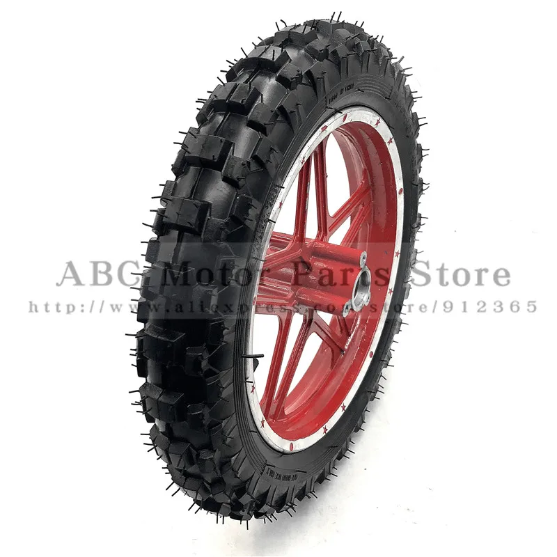 10''Mini Dirt Bike Knobby Tire wheels 2.50-10 Front or Rear rims & tyre Off Road Motocross mini motorrad child