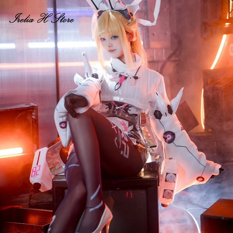 Irelia H Game Cross Core Lepus Cosplay Costume, Robe Sexy Femme, Halloween