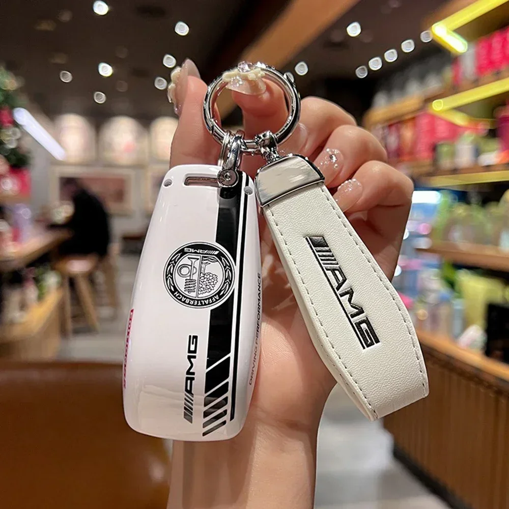 

Car Remote Key Case Cover Bag Auto Styling Accessory For Mercedes Benz A/C/E/S/G/GLC/CLE/CLA Class W177 W205 W213 W222 X167 AMG