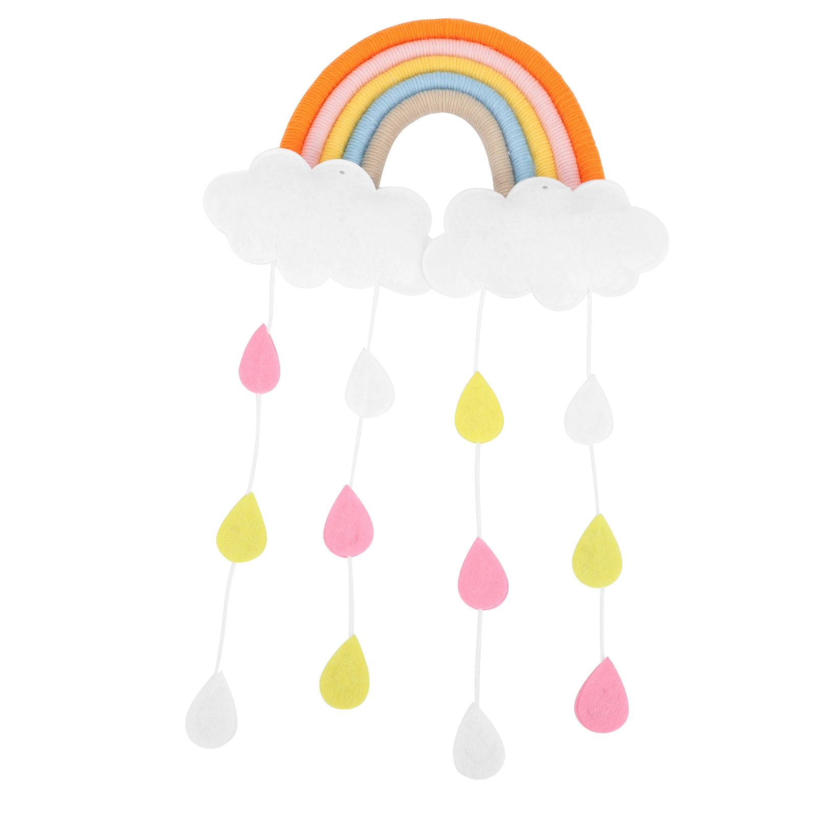 

Rainbow Hanging Cloud naments for Bedroom Wall Art Child Room Accessory Craft Home Bedroom nament Accessories