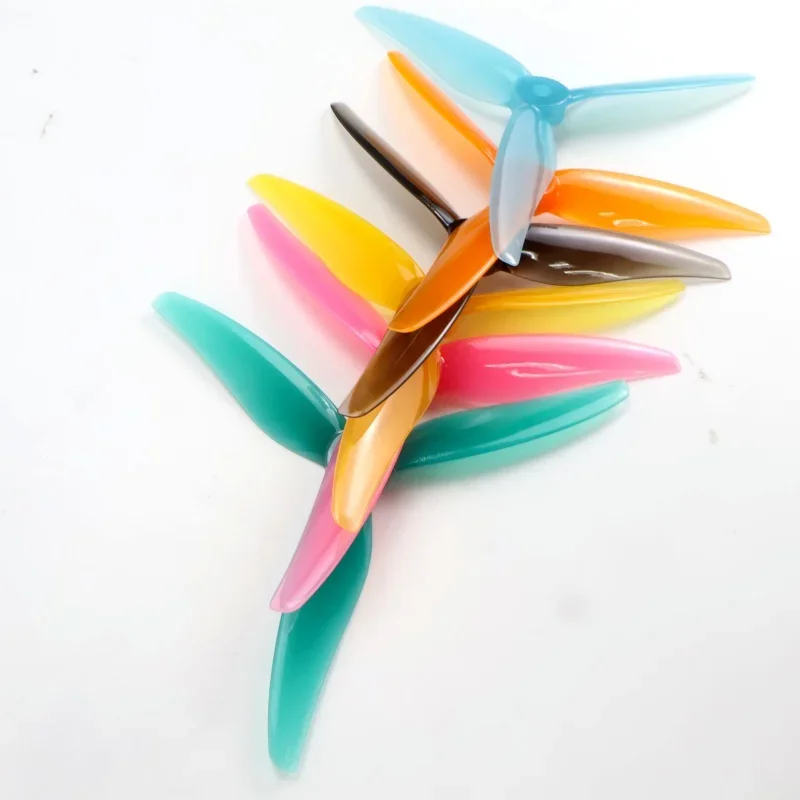 4 Stück blauer 51466 Gemfan Hurricane MCK V2 3-Blatt-PC-Propeller 2CW+2CCW für 2207-Motor, DIY-Teile für RC FPV Freestyle 5-Zoll-Drohnen – Detail 6