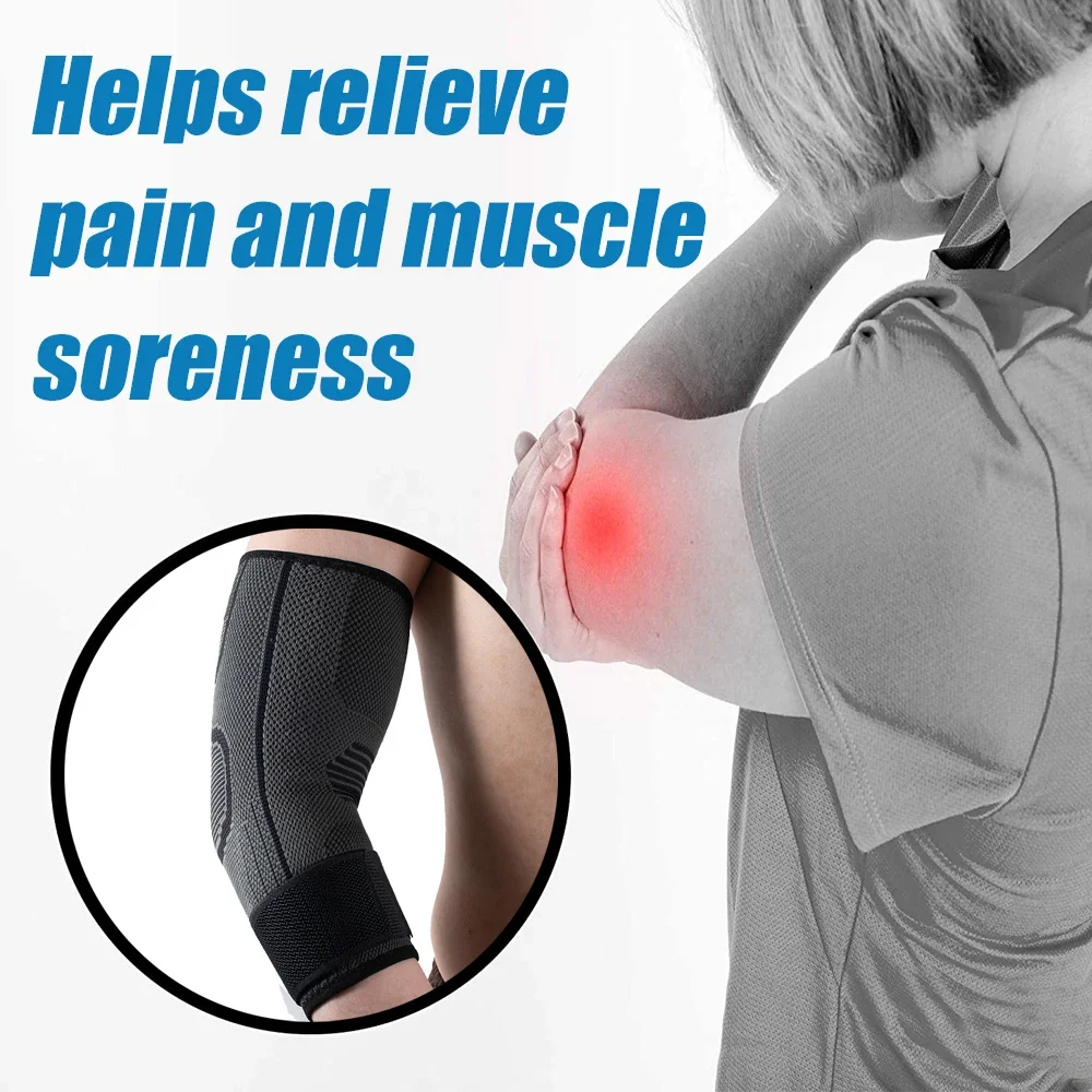 1PC Fitness Bandage Elbow Pads Brace Compression Support Sleeve for Tendonitis Tennis Elbow Reduce Joint Pain Support Protector