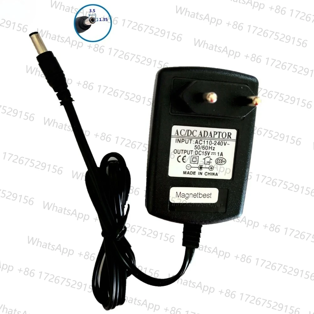 15V 1A  Adapter Charger For Car Jump Starter Emergency Starter Peak 450A 500A 600A 800A 1000A Auto Battery Booster Power Supply