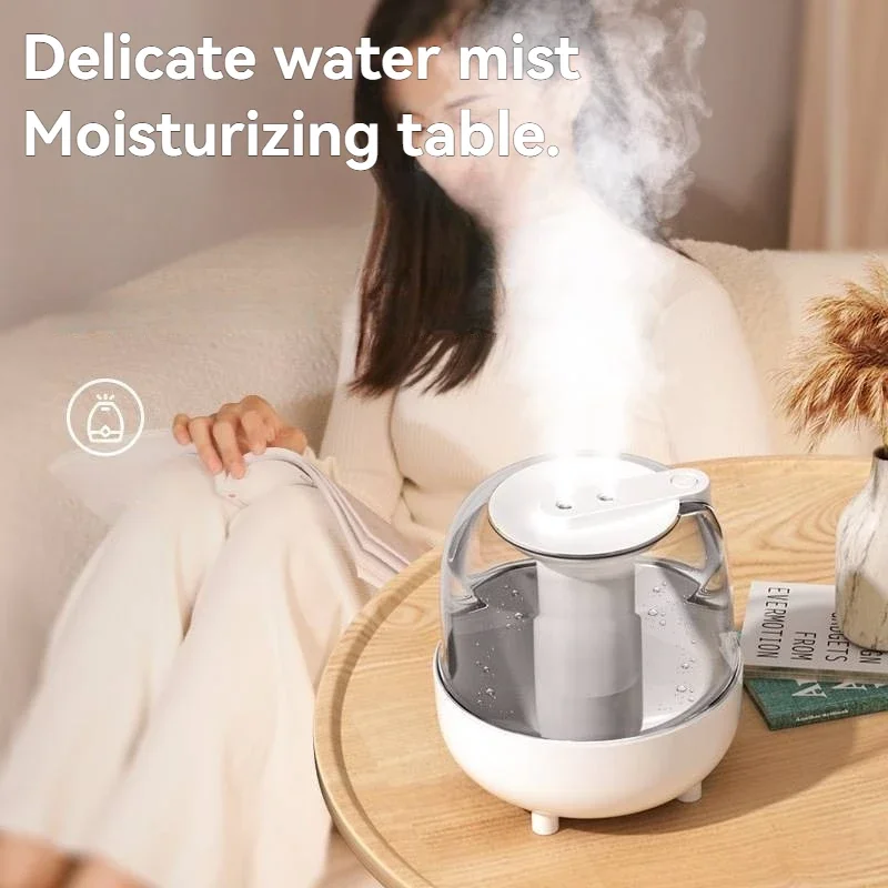 2025 5L umidificatore di grande capacità usb doppio spruzzo di nebbia a basso rumore casa camera da letto ufficio luce notturna diffusore di olio essenziale