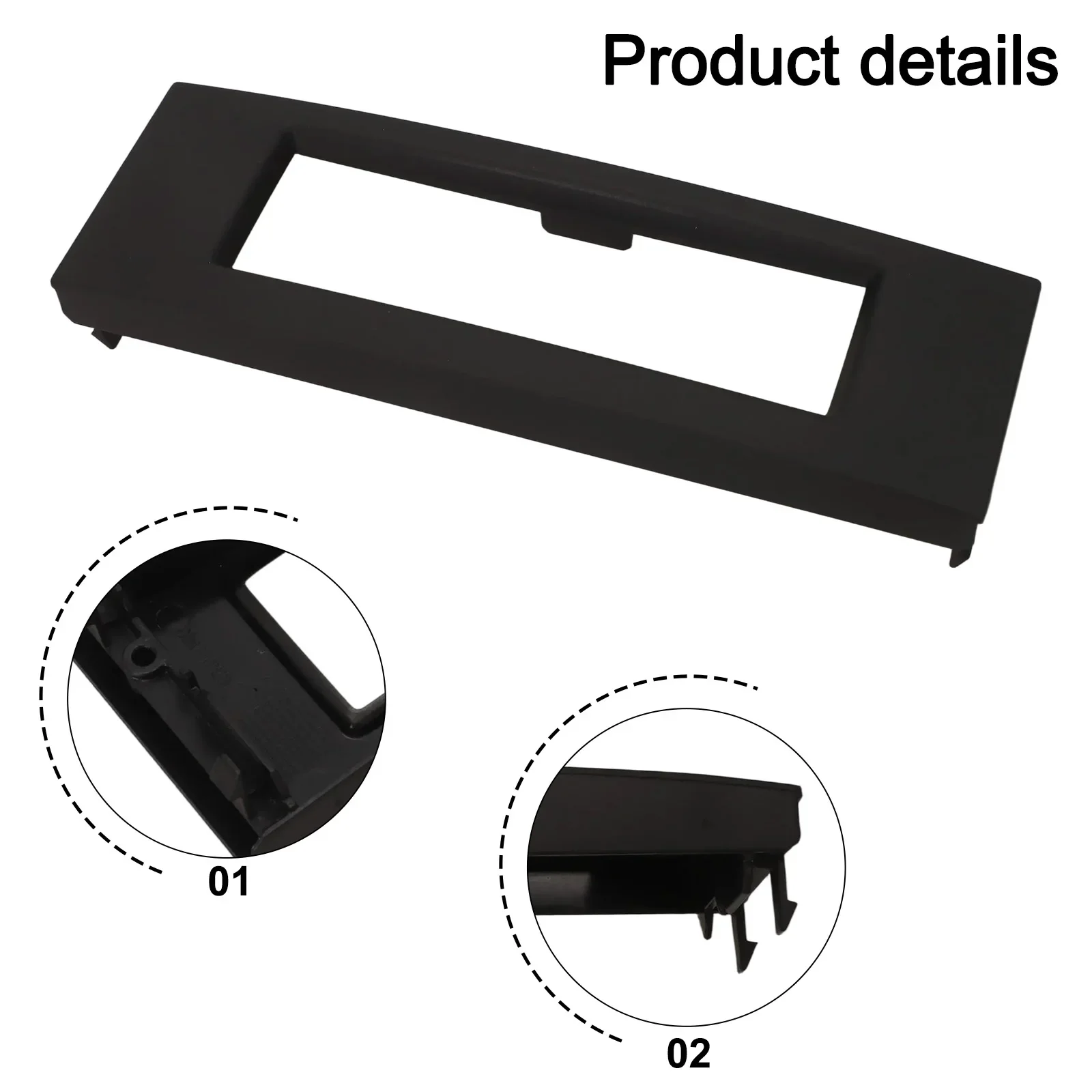 

C-Screen Shell Black Frame Enclosure Audio Equipment Stability Elegant Ambiance Upgrade 18.7*6cm Car Audio Upgrade