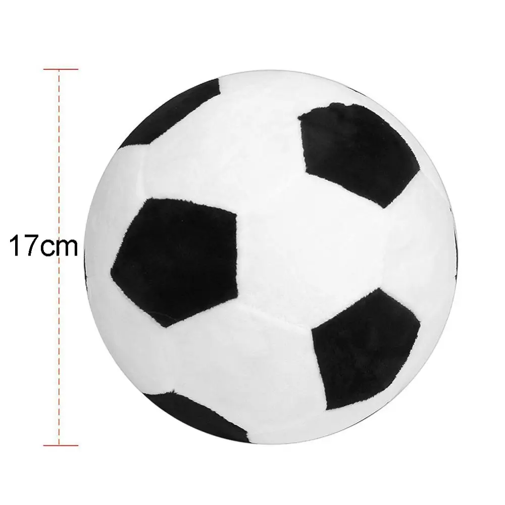 Football Pillow Velvet Cushion Soccor Plush PP Cotton Filler Soft Football Sofa Bed Room Home Decoration Pillowcase Kids Toy