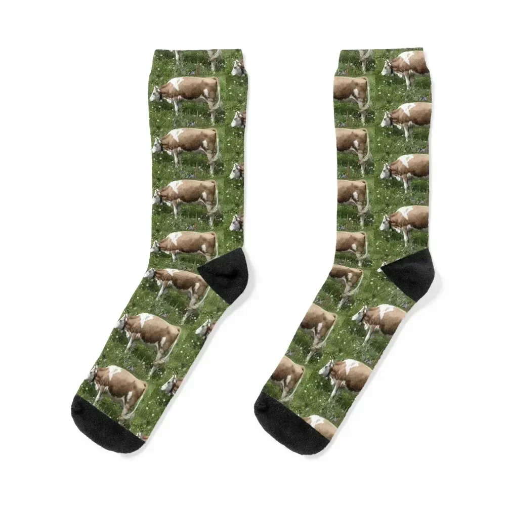 

Swiss Cow Socks christmas gifts football winter luxe Girl'S Socks Men's