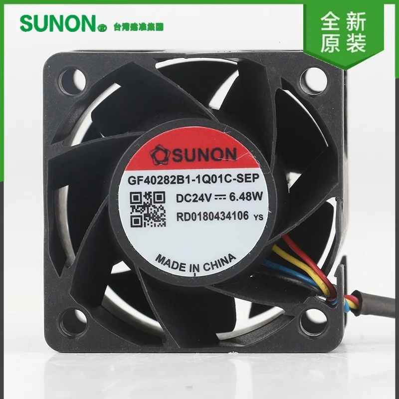 Ventilateur de refroidissement SUNON Precision GF40282B1-1Q01-SEP 5V 12V 48V DC 24V 6.48W 4028 40X40X28MM 4CM 4 broches