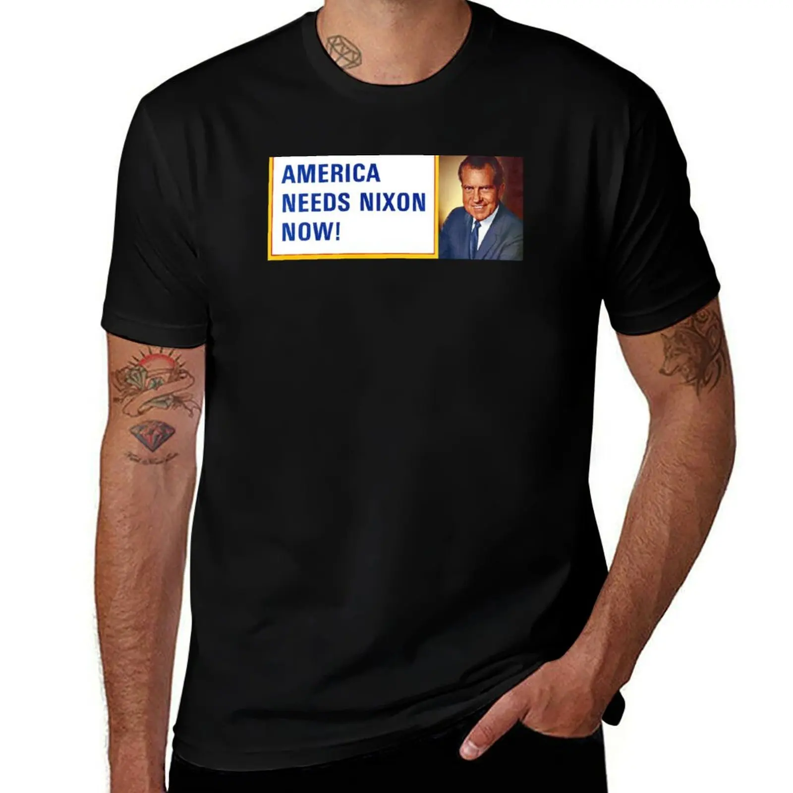 

1972 America Needs Nixon T-Shirt t shirt personalised t shirts cotton 100% T-Shirt