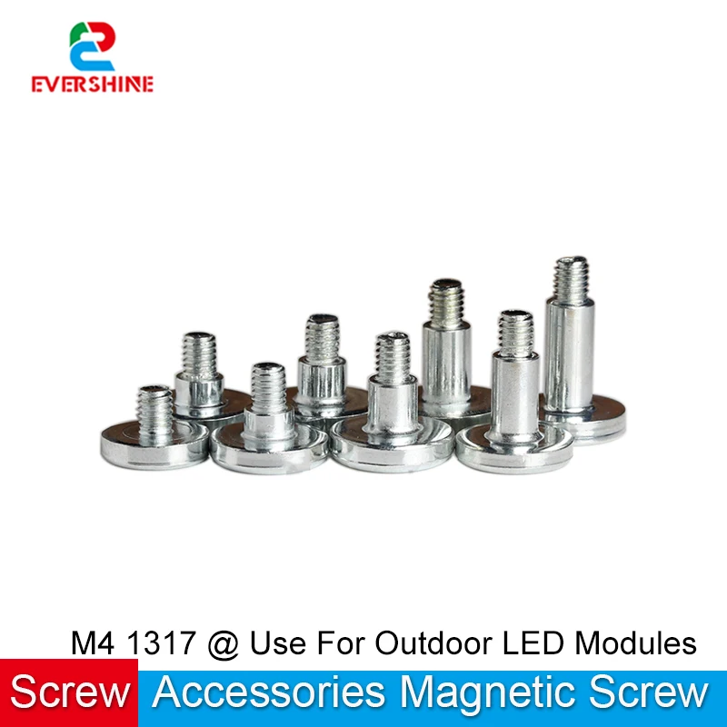 100Pcs/Lot Magnet Screw Thread M4 Magnetic Column Cylinder For P4 P5 P6 P8 P10 Outdoor Led Display Screen Module Matrix