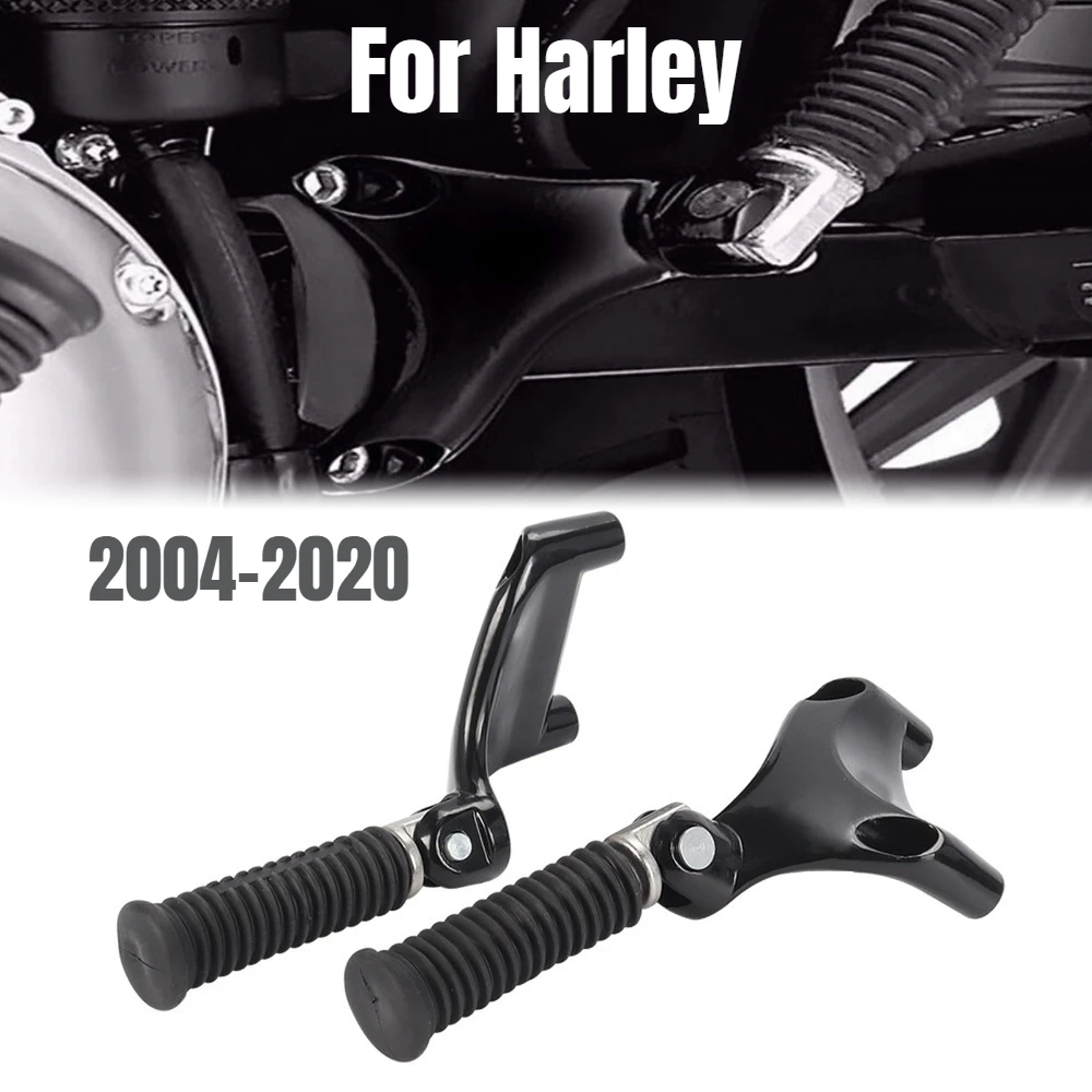 

Motorcycle Black Rear Passenger Footpegs for Harley Sportster XL883/1200 X48/72 2004-2020, Motorcycle Foot Rest Pedals