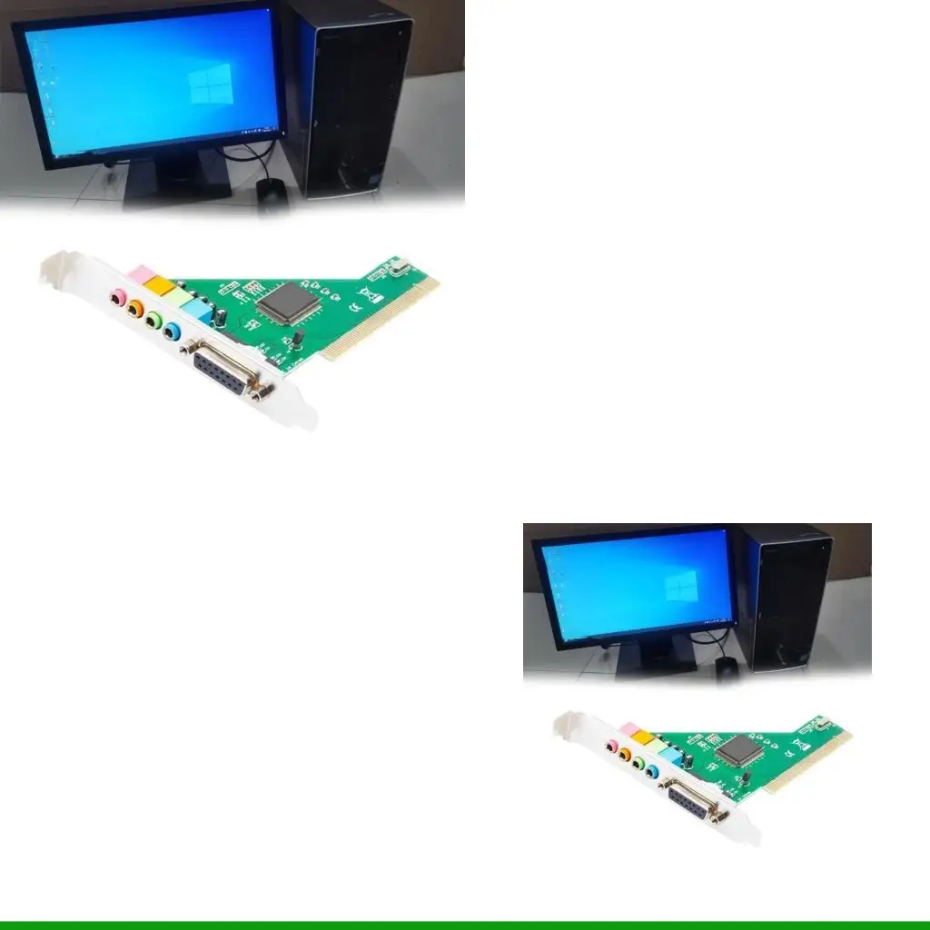 

U55C Профессиональная звуковая карта PCI, канал 4,1 для настольного компьютера, внутренний звук, стерео объемный звук для
