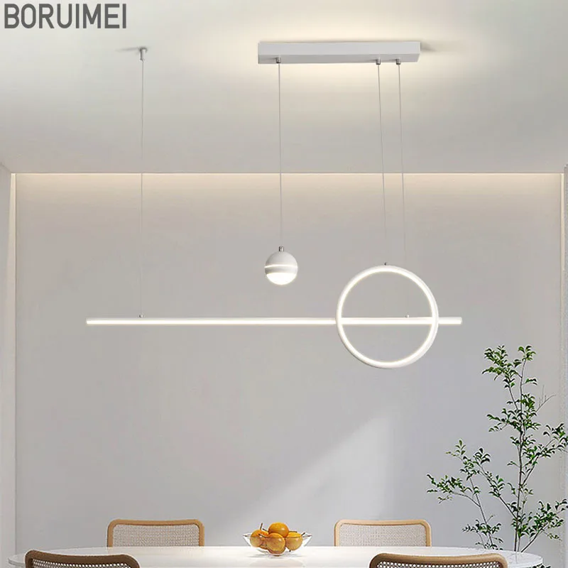 

Home Decor Led Pendant Light 90cm 120cm Modern Hanging For Dining Room Kitchen Bedroom Decoration Nordic Home Decor Pendant Lamp