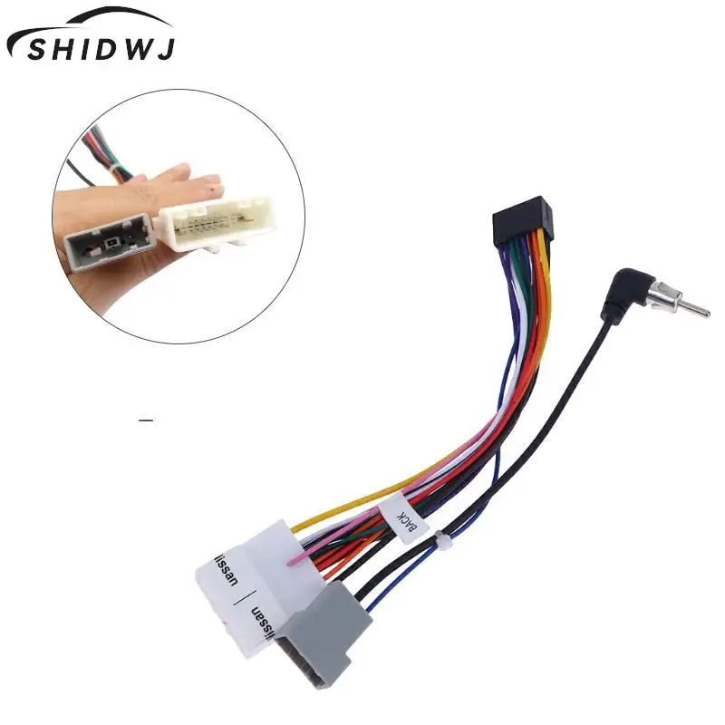 

Universal Female Wiring Harness Car Radio Adaptor Connector Wire Plug For Nissan Qashqai Tiida Tiida Liwei