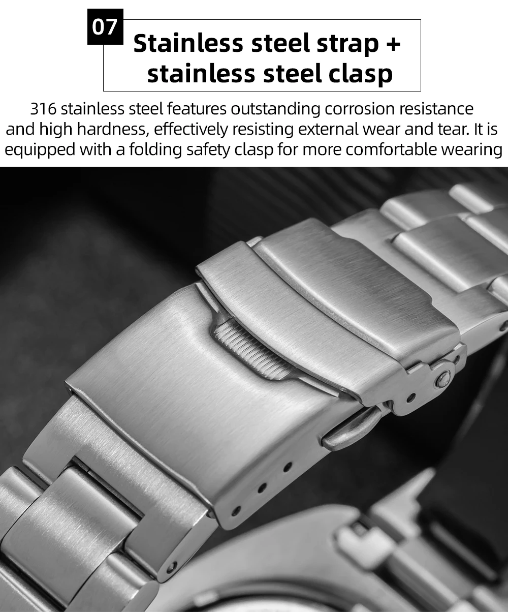 ADDIESDIVE Top Men‘s Abalone Shell Watch 20Bar Waterproof AD2511 Reloj Hombre BGW9 Super Luminous Sapphire Glass Quartz Watch