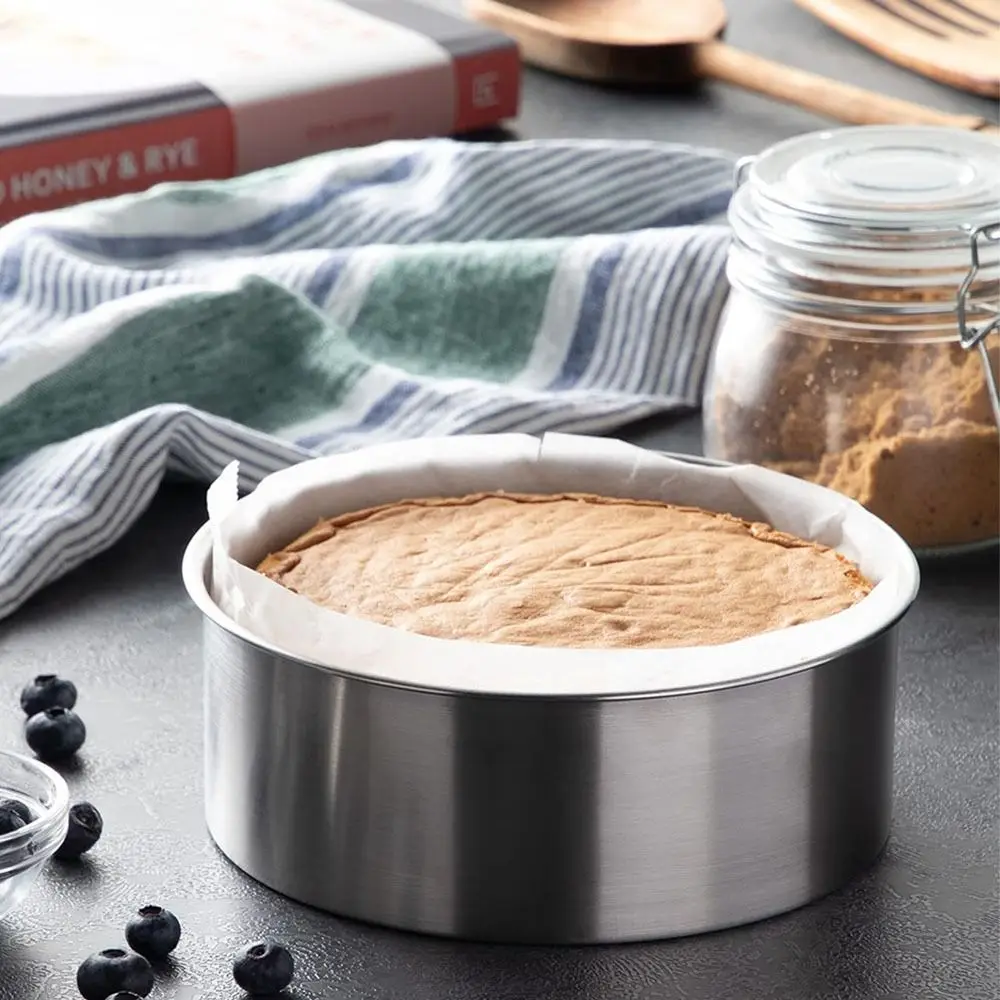 

Creative Baking Pan Mold Stainless Steel DIY Bread Baking Pan Rectangular/Round Easy Release Toast Cake Tray Baking Supplies