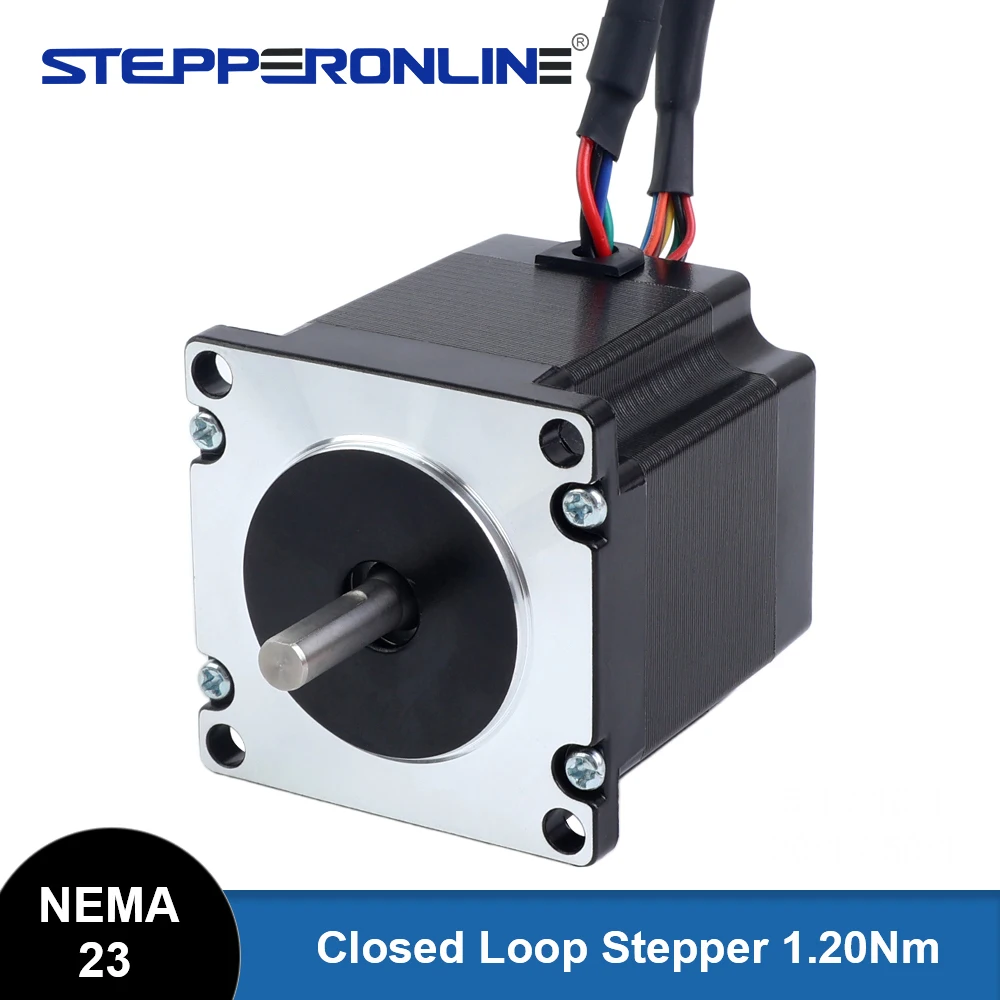 STEPPERONLINE Nema 23 Closed Loop Stepper Motor 1.20Nm with Magnetic Encoder 1000PPR CNC