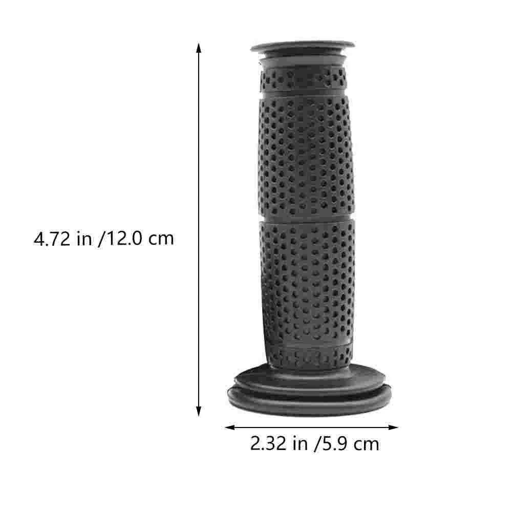 Vintage Motorcycle Handlebar Grips Rubber Anti Comfortable Easy Install Replace Universal Waterproof lasting