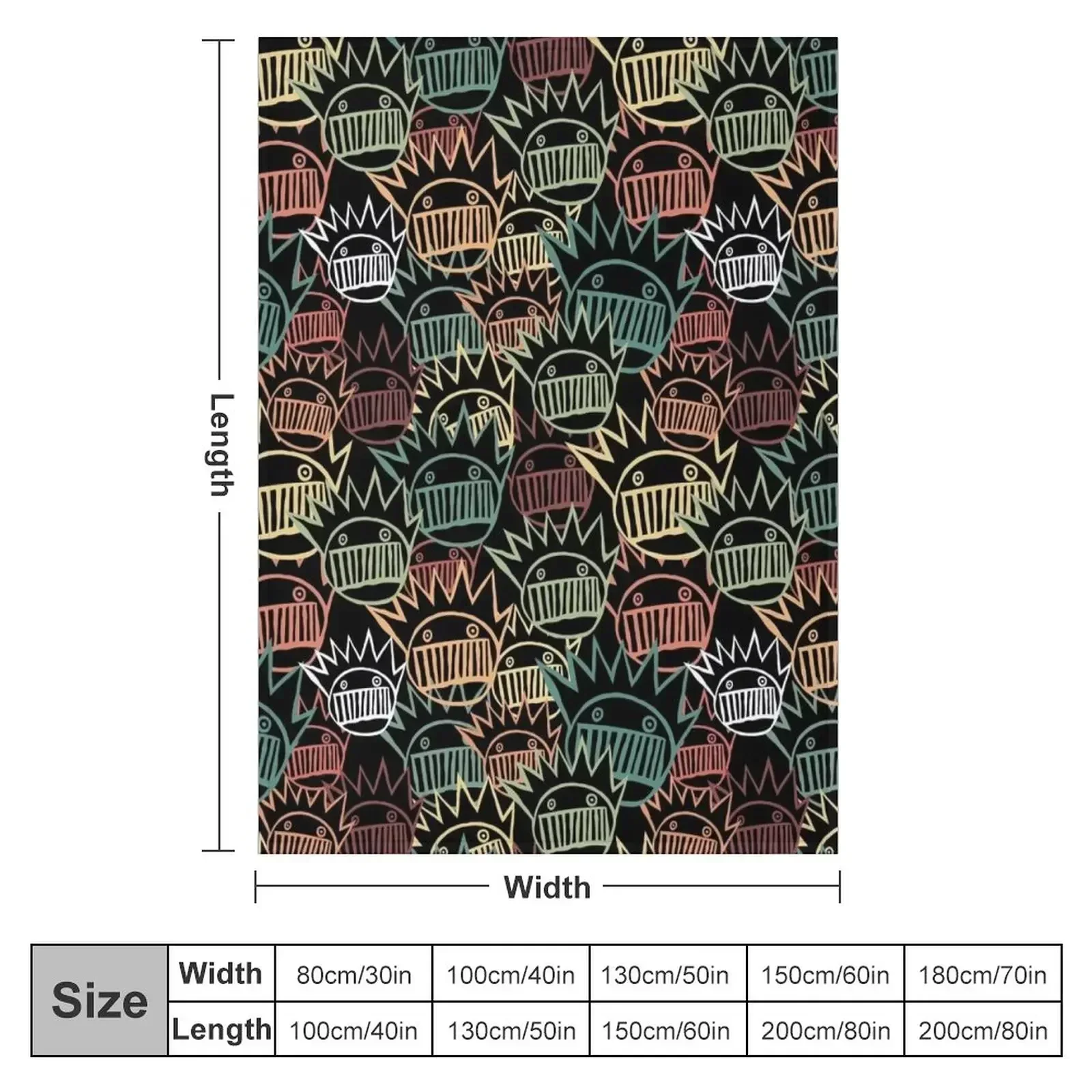 Boognish pattern Throw Blanket Single Moving Soft Plaid warm for winter Blankets