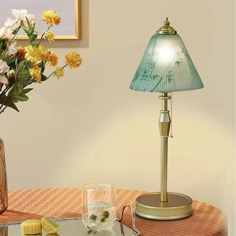 TEMAR French Table Lamp American Retro Living Room Bedroom Villa European Pastoral Creative Bedhead Desk Light image 2