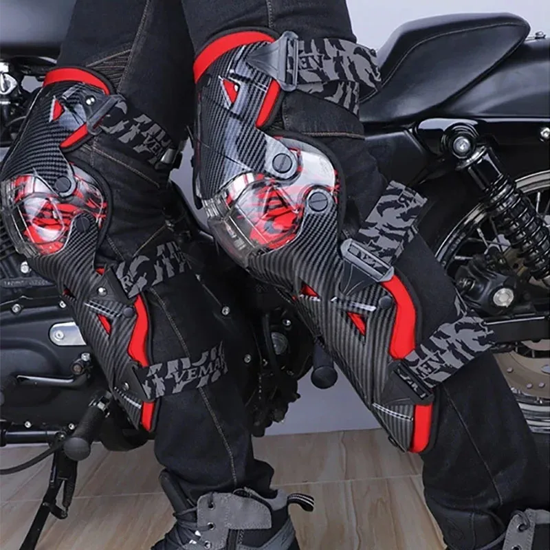 Motocross Outdoor Racing Knee Pads Motorcycle Leg Guards Protector Safety Gear For Off‑Road Moto Cycling Protection Equipment