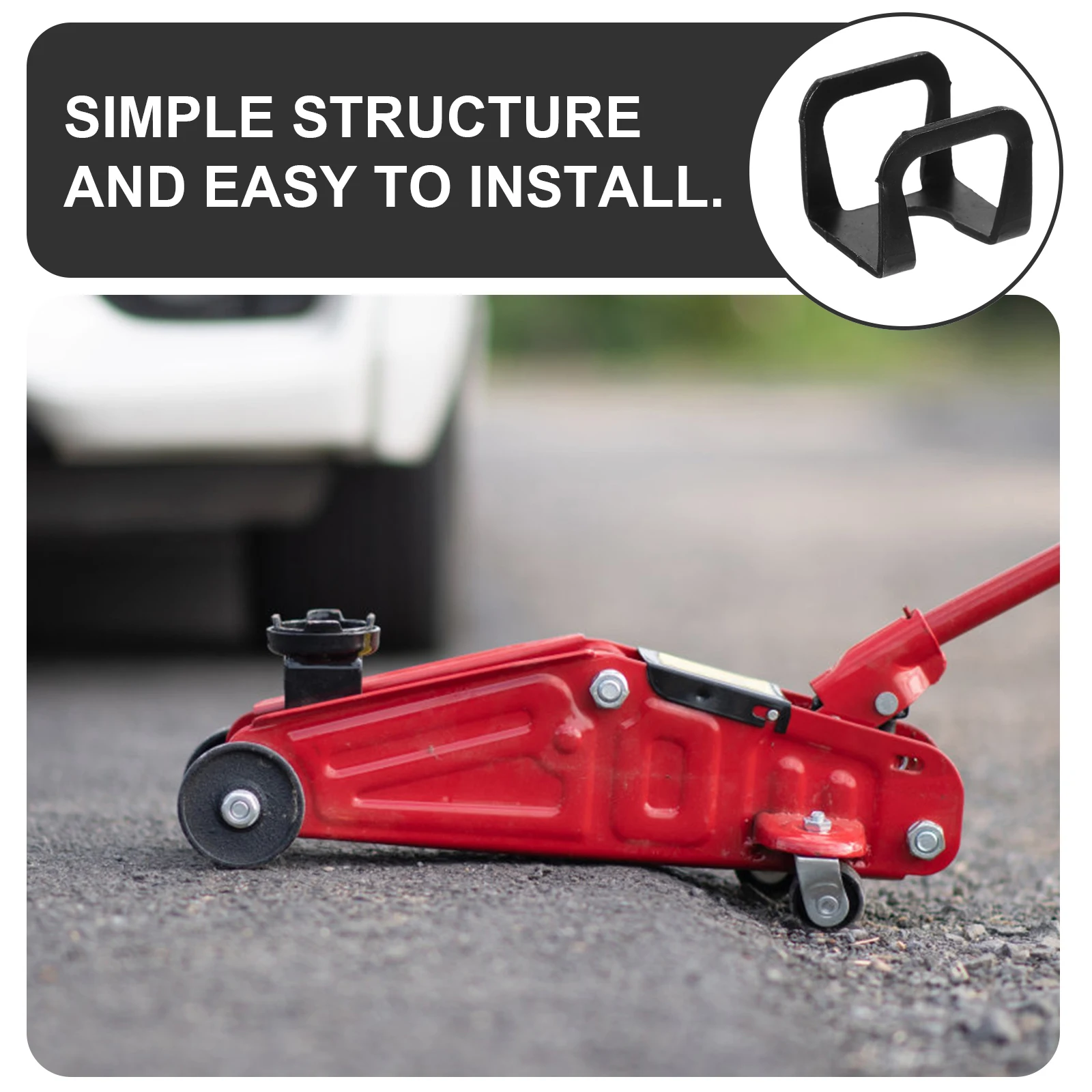 

10pcs Oil Clips Horizontal Jack Repair Tools Pump Clips Replacement Parts Steel Hydraulic Accessories