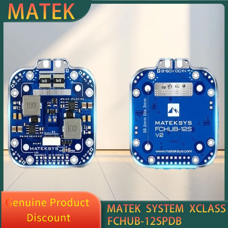 

Matek System XCLASS PDB FCHUB-12S V2 Board 5V & 12V Output w/ Current Sensor 3-12S Lipo for RC Drone FPV Quadcopter Multicopter