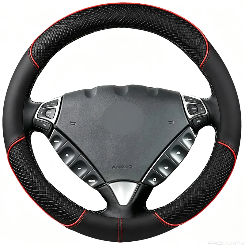 Braid non-slip hole-punch Car Steering Wheel Cover for Porsche Cayenne S 2003-2010 Cayenne Base 2008 2009 Porsche Accessory