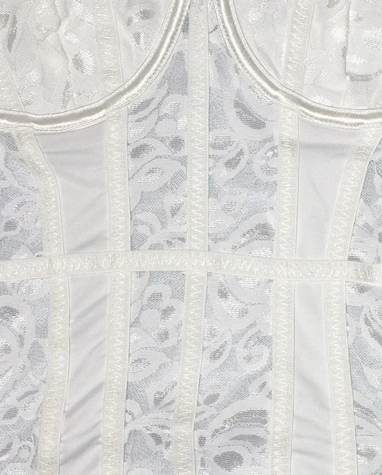 Ropa interior Sexy para mujer, corsé elástico con espalda descubierta, Body de encaje gótico con cuello en V, corpiño para mujer, lencería con tirantes por encima del busto transpirable