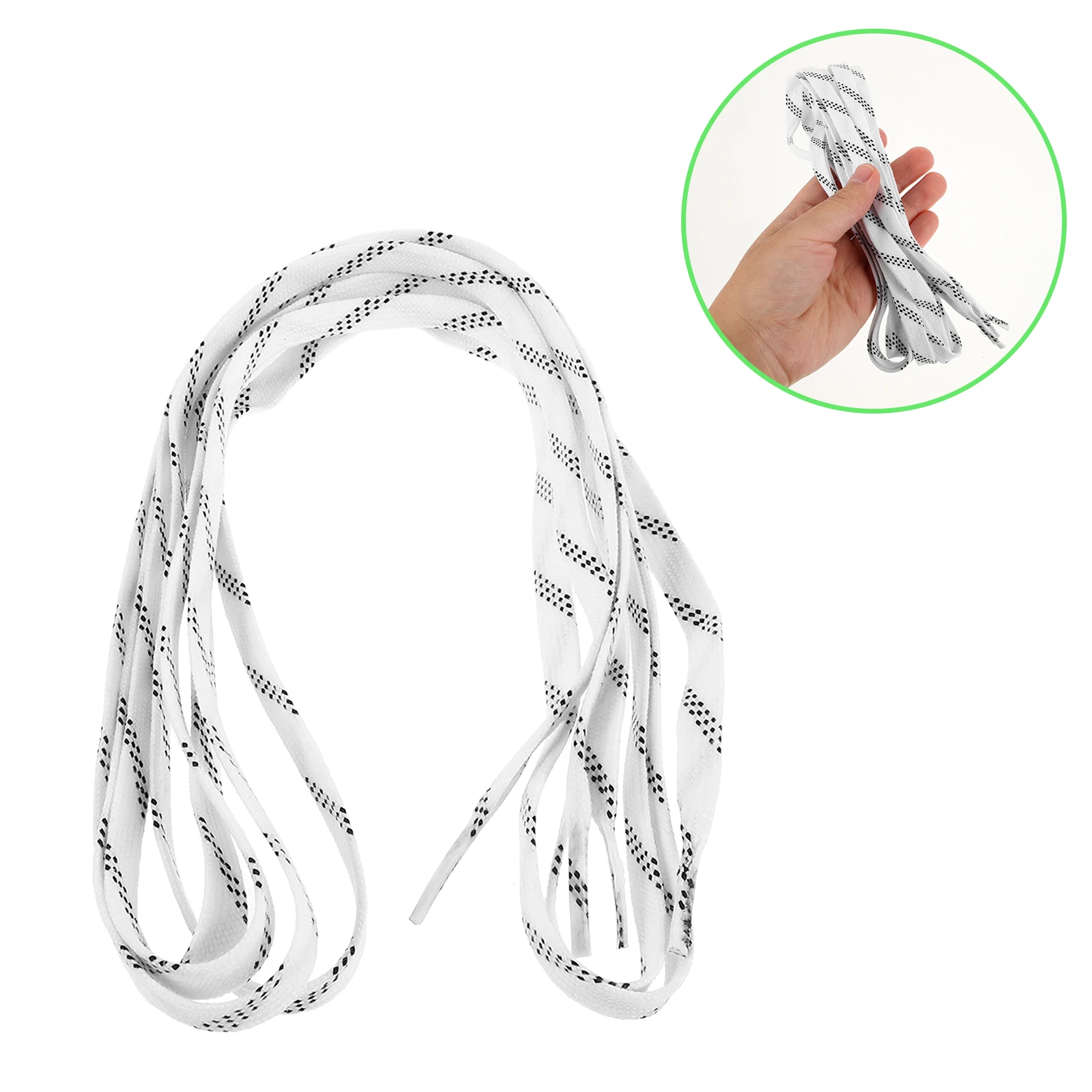 

1 Pair Waxed Hockey Laces Durable Anti-Slip Skate Lace Replacement For Ice Skates Roller Skates Ski Boots Adjustable Multicolor