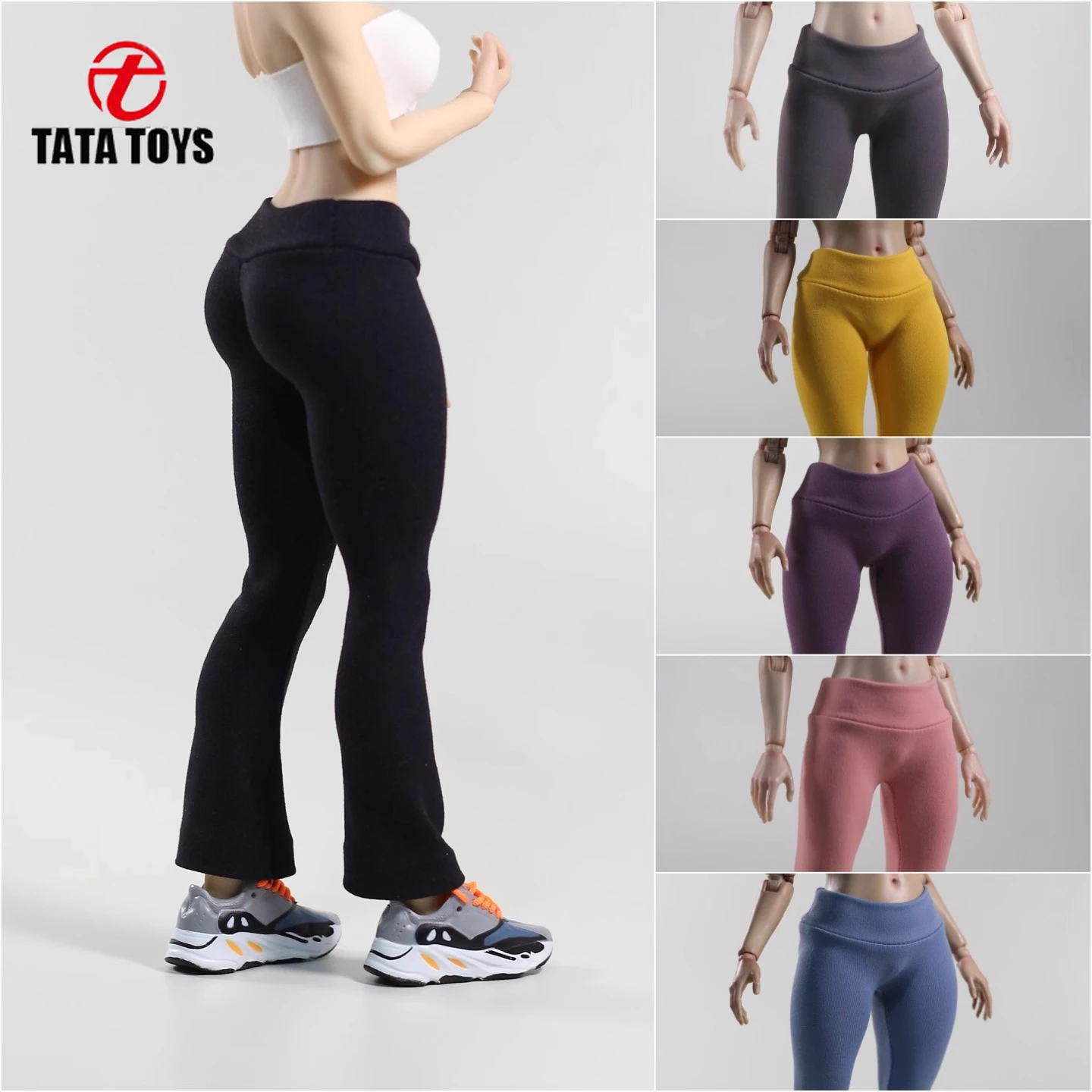 

1/6 Scale female dolls clothes yoga pants fit 12'' action figure body model