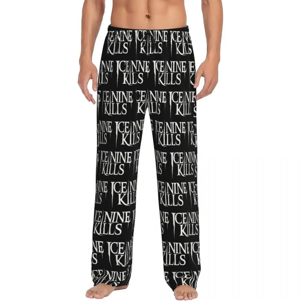 Pantalones de pijama personalizados Ice Nine Kills, ropa de dormir para hombre, pantalones de salón para dormir con bolsillos