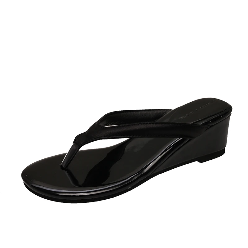 النساء أسافين النعال كليب تو منتصف الكعب الصنادل مضخات مصمم الصيف أحذية جديدة 2025 الوجه يتخبط الشرائح المنزل Mujer Zapatillas #6