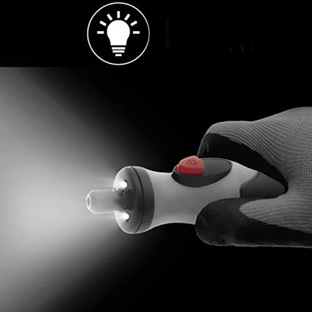 Portable Electric Polishing Machine with 5 Speed Options and LED Light for Detailed Carving Cutting and Grinding Tasks