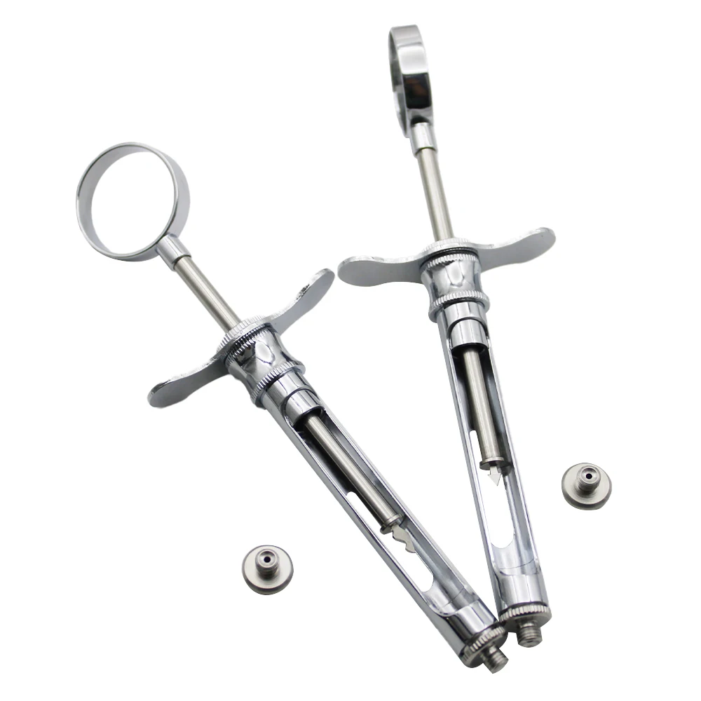 1Pcs Dental Anesthesia Aspirating Syringe Dental Syringe Stainless Steel Dentistry Surgical Instrument With Head Teeth Care