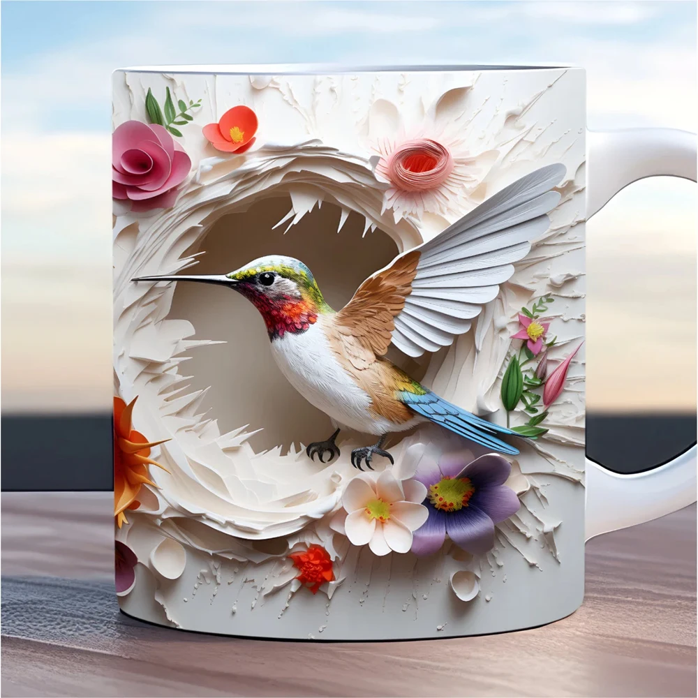 l кружка с изображением птицы, – обзор и цена Coffee Tea Picture