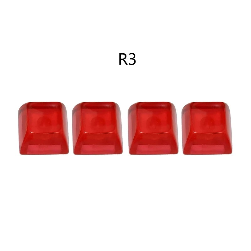 Mechanical Keyboard Key 4 PCS Resin SA R3 Profile Backlight Red keycap 4PCS Top Quality