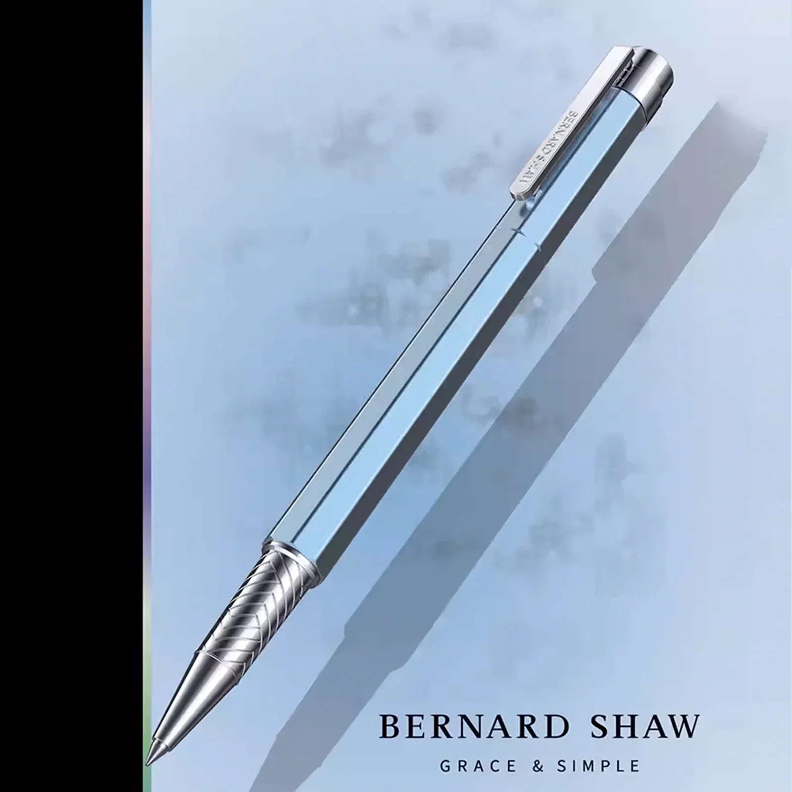 Bernard Shaw Luxus-Kugelschreiber mit Signature-Kugelschreiber x deutscher Kernmetall-Tintenroller für Herren, High-End-Kugelschreiber für Damen und Studenten