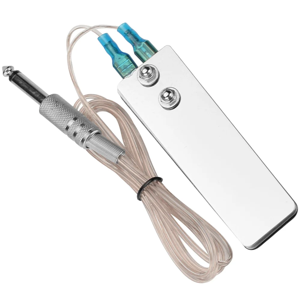 دواسة القدم المستطيلة المصنوعة من الفولاذ المقاوم للصدأ، تصميم غير قابل للانزلاق للتحكم في ماكينة الوشم الاحترافية