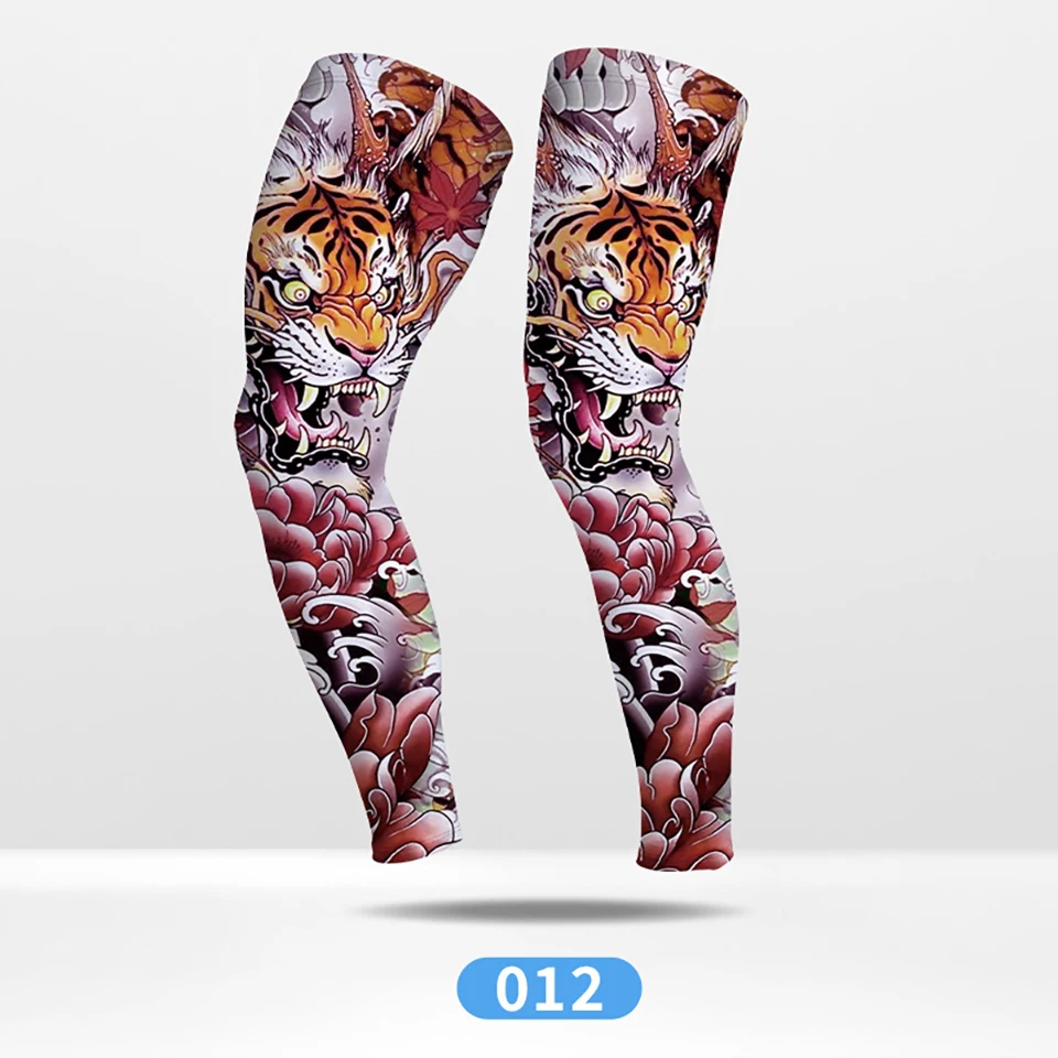 GTUBIKE Sommer-Rad-Kompressionsbeinschoner für Outdoor-Sportarten, schnelltrocknend, Knieschutz, Leggings für Laufen, Basketball, UV-Schutz