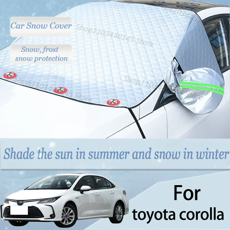 

For toyota corolla car Snow Windscreen, Snow, Frost, Dust and UV Visor, Winter car clothing, thick magnetic