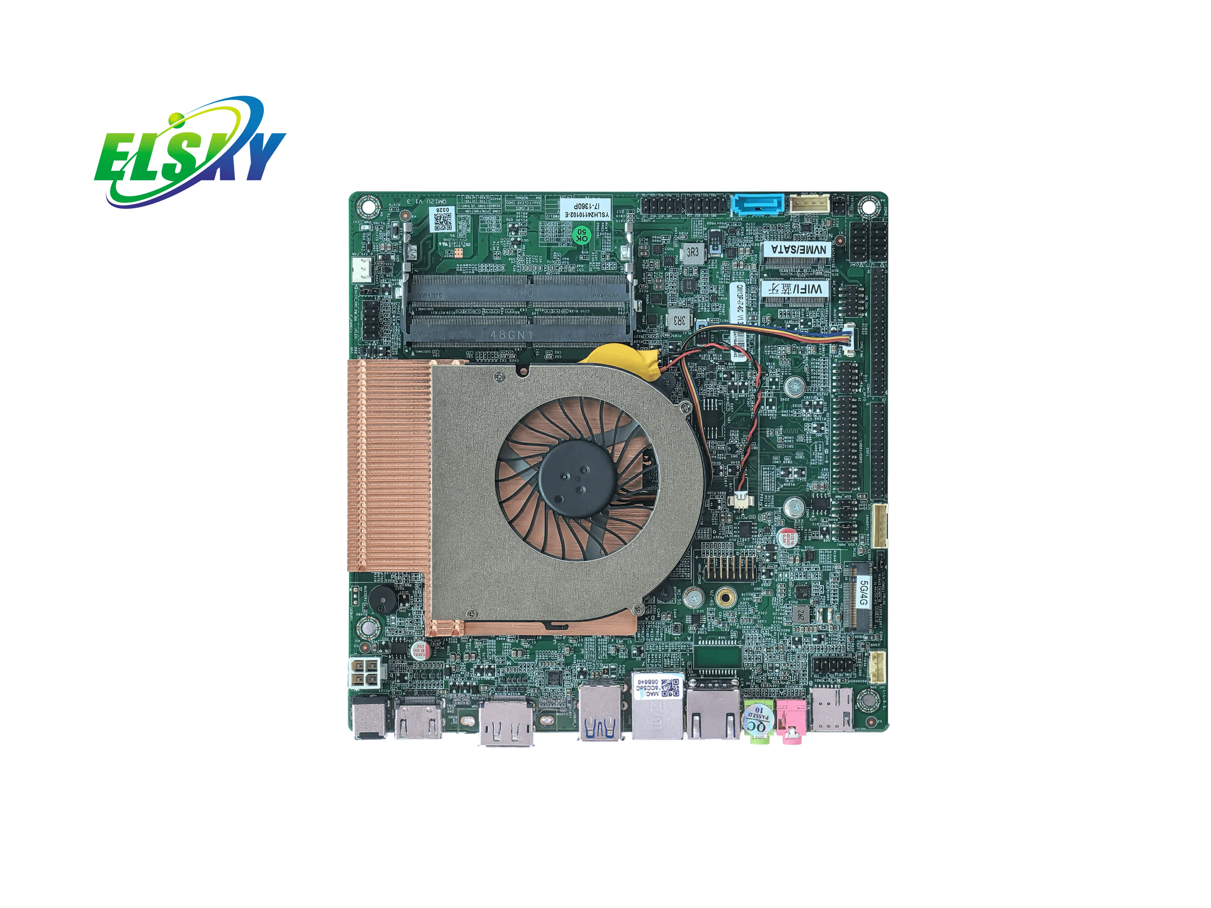 NEW ELSKY New High-performance Mini-ITX Motherboard 12th Gen Alder Lake Core I7 1250U CPU DDR4 RAM Onboard CPU Computer Office