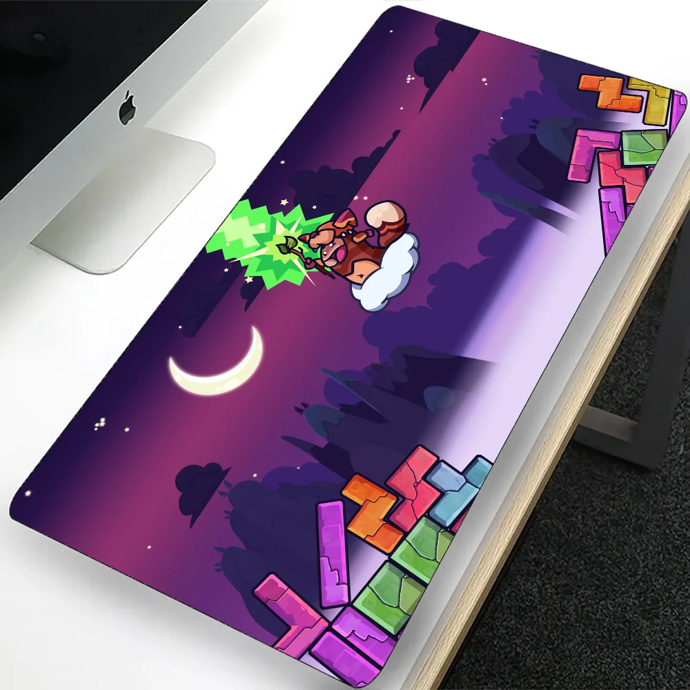 Tricky Towers Large Gaming Mouse Pad Computer Mousepad PC Gamer Laptop Mouse Mat Office Mausepad Silicone Keyboard Mat Desk Pad