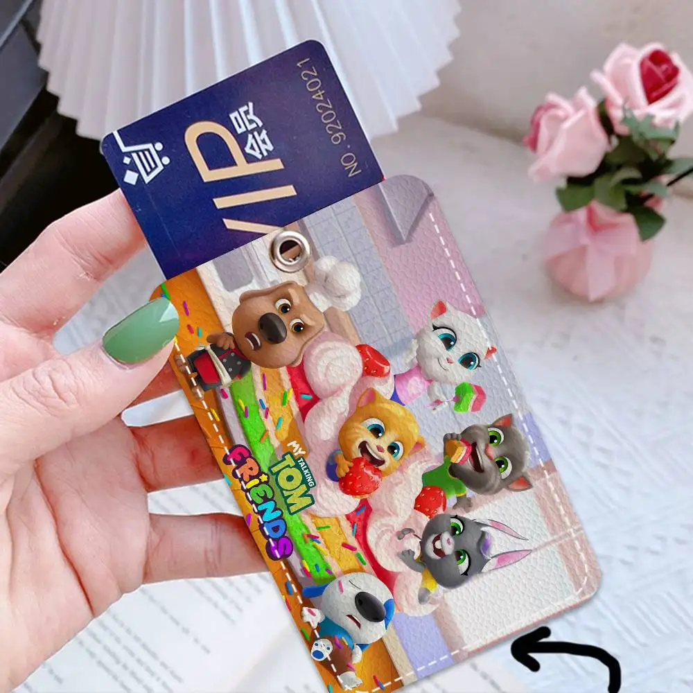 

T-Talking T-Tom And Friends Cartoon 1pc INS Creative Cartoon Student Campus Card Holder For Meal Card, Bus Card, Work Card, Etc