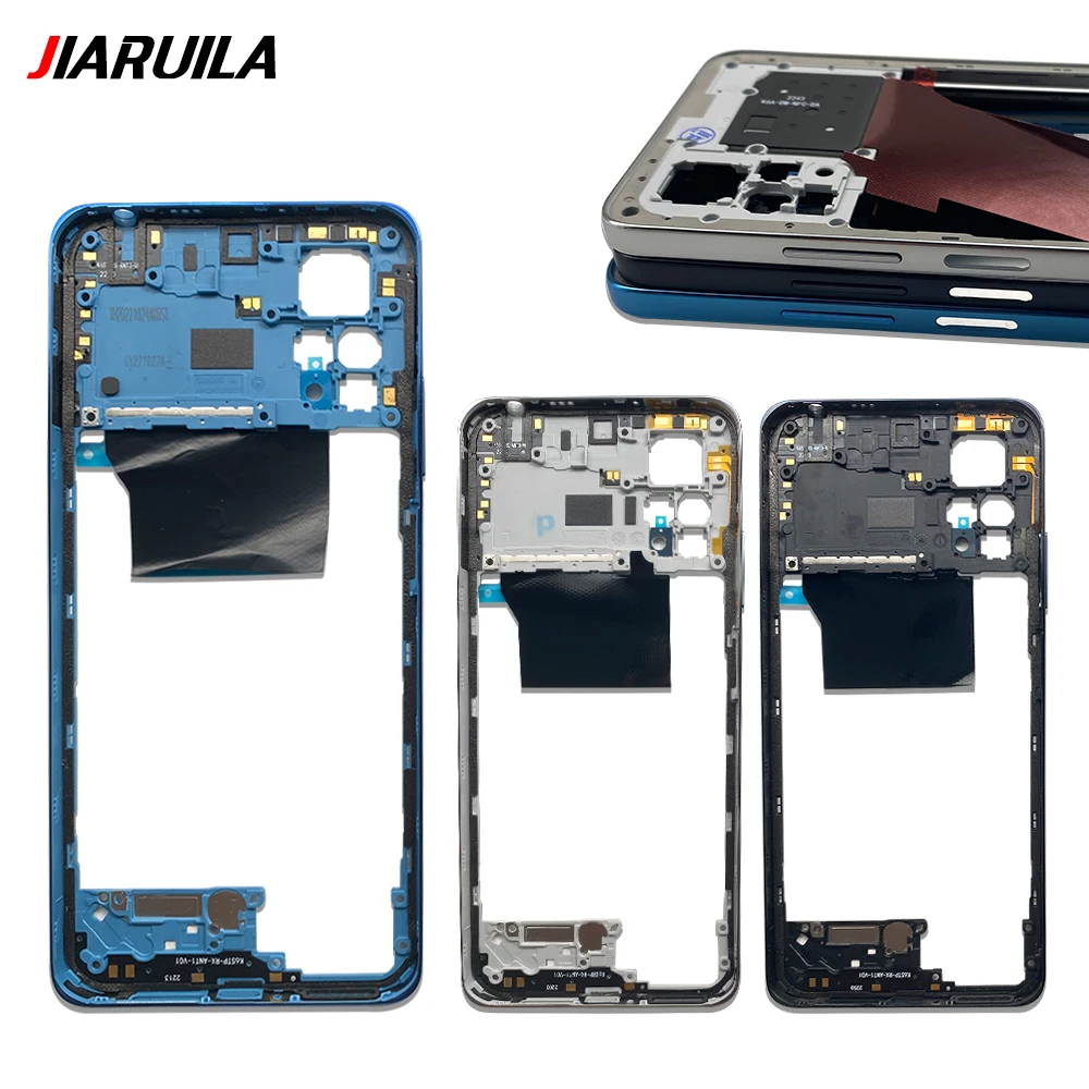 For Xiaomi Redmi Note 11 12 Pro 4G 5G Middle Frame Front Bezel Back Housing Case Mid Plate Replacement