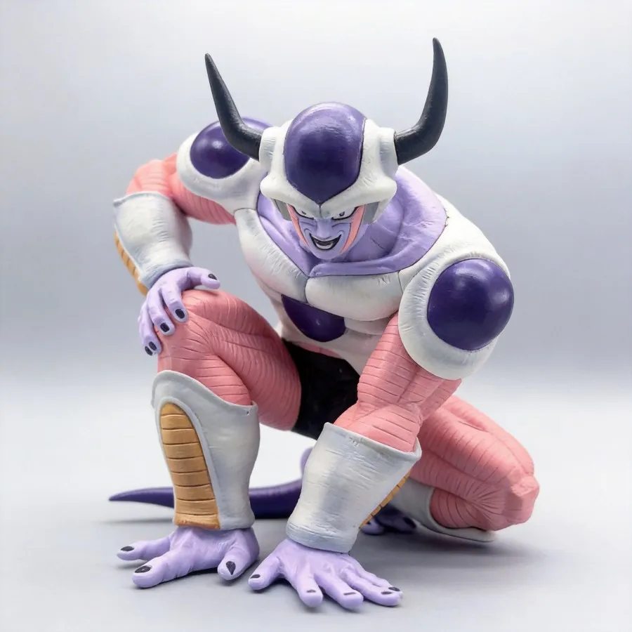 

Dragon Ball Super Saiyan Frieza Figure 16cm Squatting Pose Collectible Model Toy Namek Battle Decoration