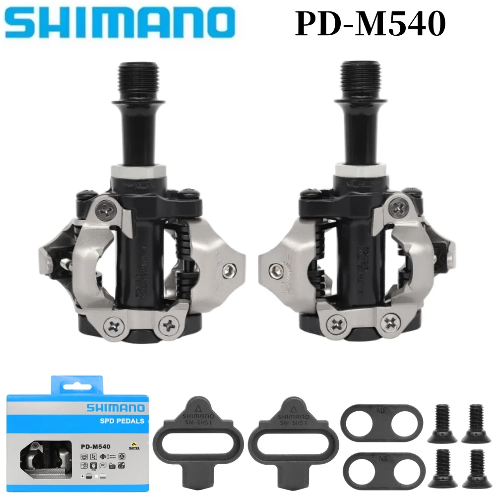 

SHIMANO PD M540 MTB Bike Pedal Mountain Bike Self-Locking SPD Pedals With SM SH51 Cleat Set Shimano Original Bicycele Pedals