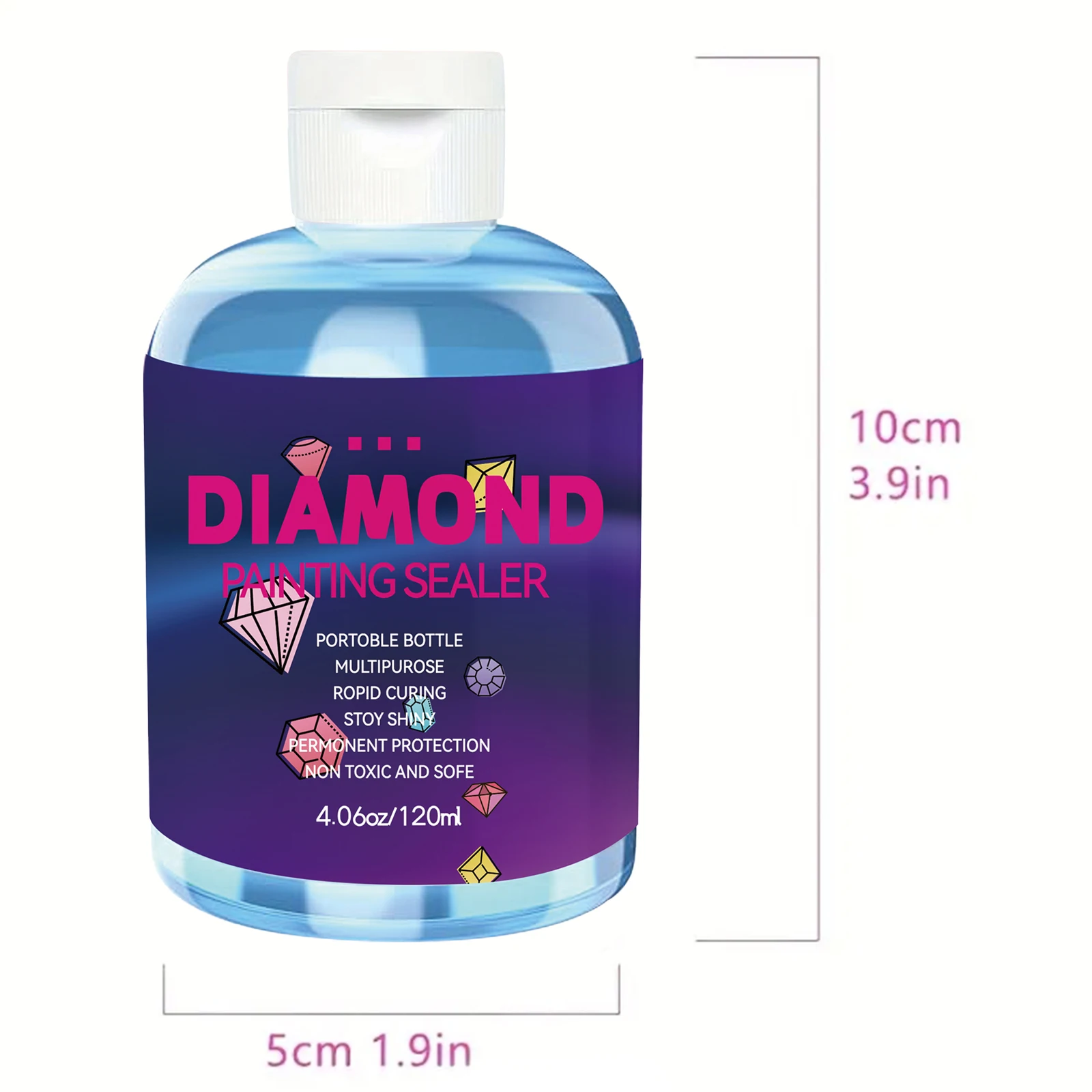 Diamond Painting Sealer Kits 120ML with 2 Pcs Brushes Diamond Art Sealer Puzzle Glue Diamond Painting Accessories and Tools