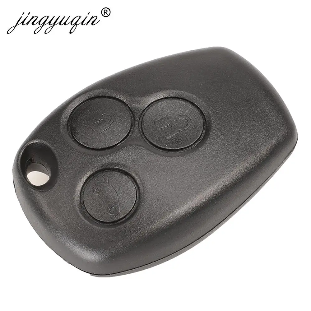 jingyuqin 30pcs/lot 2/3 Buttons Remote Key Shell Case For Renault Duster Logan Fluence Clio for Nissan Opel No blade