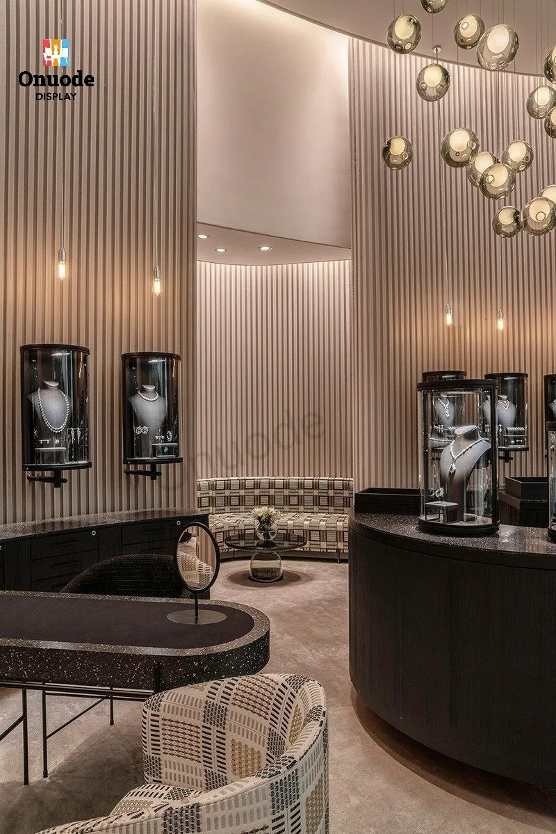 Custom.High End Custom Jewelry Store Display Furniture and Full Shop Decoration for Boutique Retail & Showroom Design